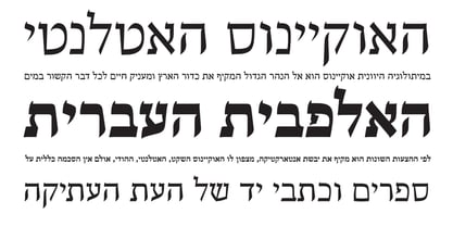 Escritura Hebrew Police Poster 2