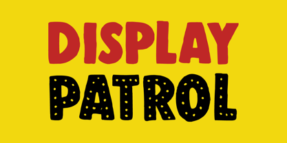 Display Patrol Font Poster 5