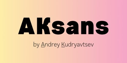 AKsans Font Poster 1