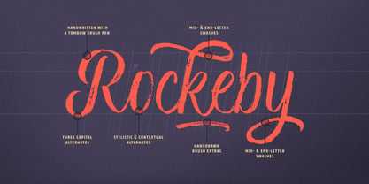 Rockeby Brush Font Poster 2