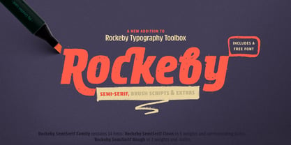 Rockeby SemiSerif Fuente Póster 1