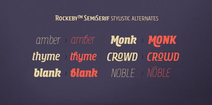 Rockeby SemiSerif Font Poster 7