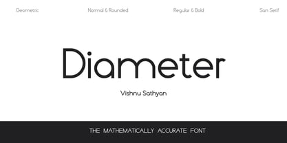 Diameter Font Poster 2