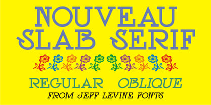 Nouveau Slab Serif Font Poster 1