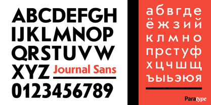 Journal Sans Font Poster 3