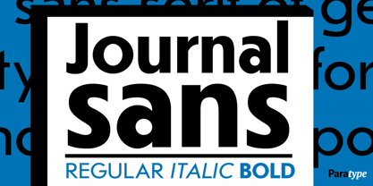 Journal Sans Font Poster 1