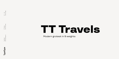 TT Travels Font Poster 1