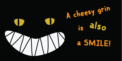 Smiling Cat Font Poster 3