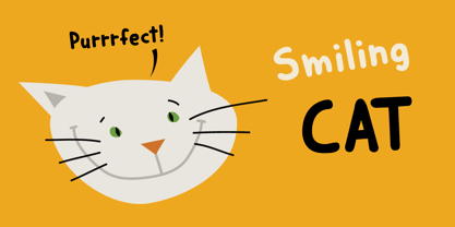 Smiling Cat Fuente Póster 5