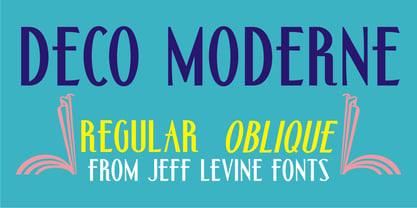 Deco Moderne JNL Font Poster 1