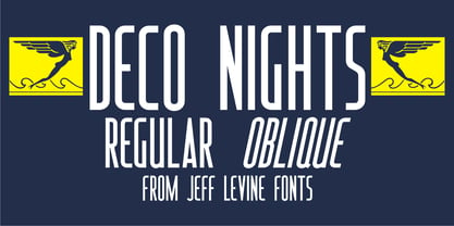 Deco Nights JNL Font Poster 1