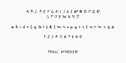 Toxic Marker Font Poster 5