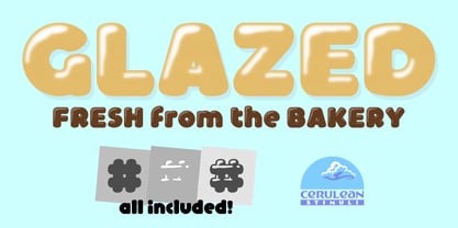 Glazed Font Poster 1