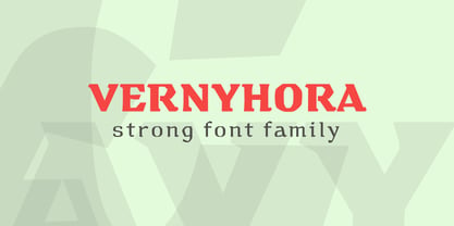 Vernyhora Font Poster 1