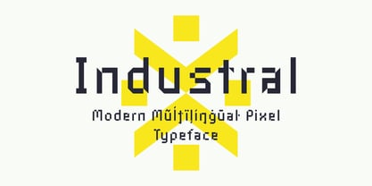 Industral Font Poster 1