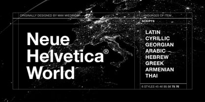 Neue Helvetica World Police Affiche 1