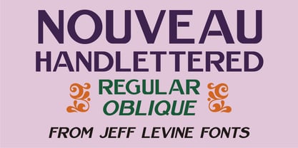 Nouveau Handlettered JNL Fuente Póster 1