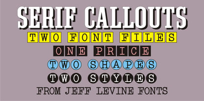 Serif Callouts JNL Font Poster 1