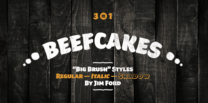 Beefcakes Font Poster 1