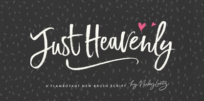 Just Heavenly Font Poster 14