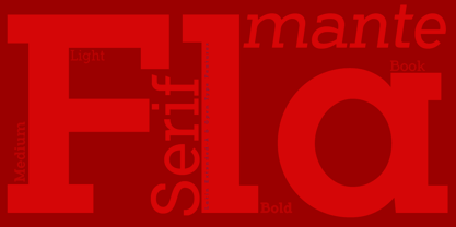 Flamante Serif Fuente Póster 5