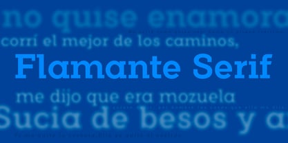 Flamante Serif Police Poster 3
