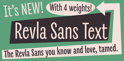 Revla Sans Text Font Poster 1