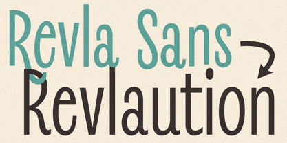 Revla Sans Text Font Poster 4