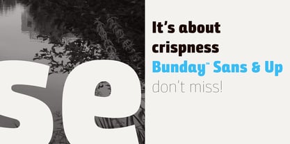 Bunday Sans Font Poster 13