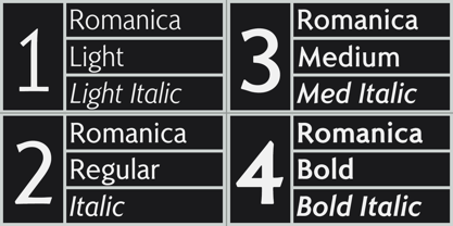 Romanica Font Poster 5