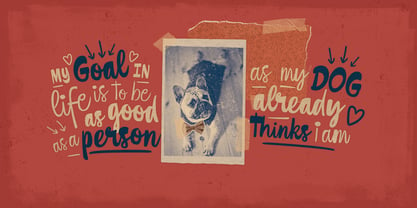 French Bulldog Font Poster 5