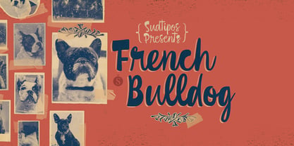 French Bulldog Font Poster 1
