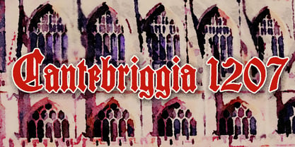 Cantebriggia 1207 Font Poster 4