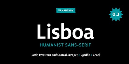 Lisboa Font Poster 1