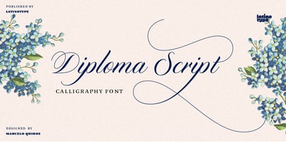 Diploma Script Font Poster 1