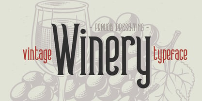 Winery Font Poster 1
