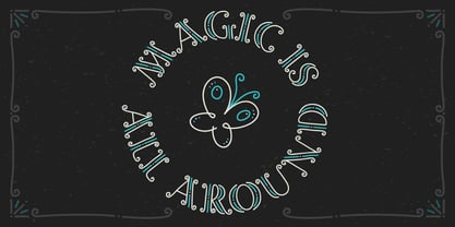 Magic Curls Font Poster 2