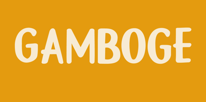 Gamboge Font Poster 6