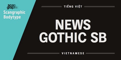 News Gothic SB Vietnam Fuente Póster 1