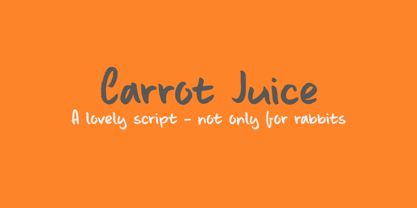Carrot Juice Font Poster 5