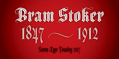 Dracula Font Poster 2