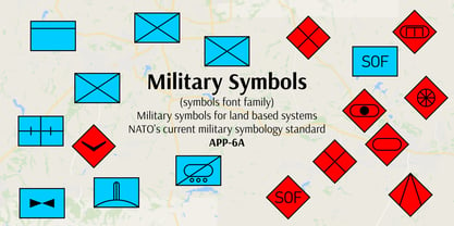 Symboles militaires Police Poster 1