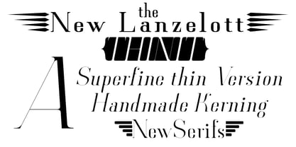 New Lanzelott Font Poster 10