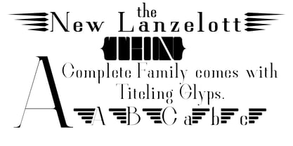 New Lanzelott Font Poster 11