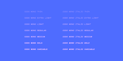 Codo Mono Font Poster 2