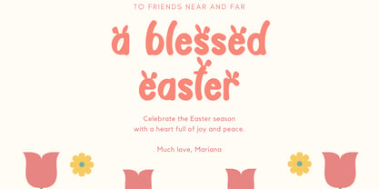 Hola Easter Font Poster 2