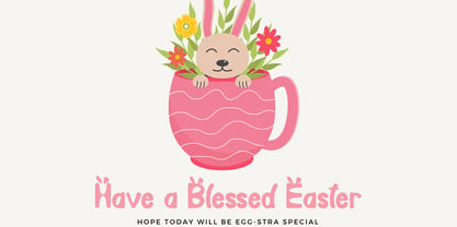 Hola Easter Font Poster 5