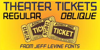 Theater Tickets JNL Font Poster 1