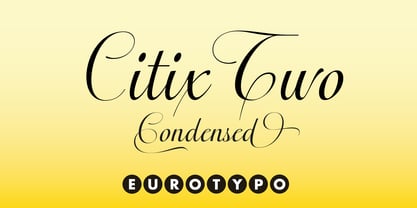Citix Two Condensed Font Poster 3