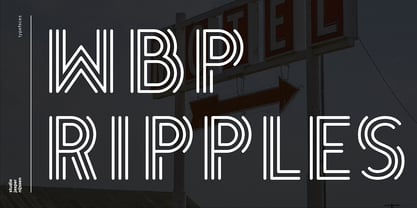 WBP Ripples Font Poster 2